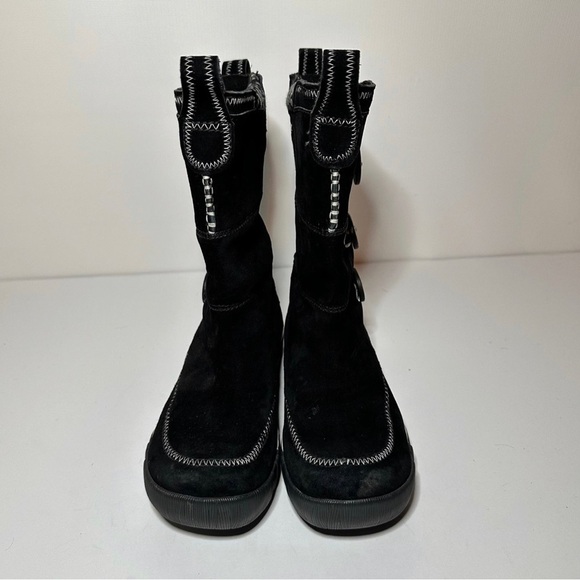 Merrell Boots Womens 6 TEMPEST High Black Suede Opti-Warm Winter Warm Boots - Picture 8 of 9